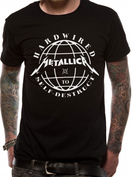 METALLICA T SHIRT Official Merchandise METALLICA - DOMINATION (UNISEX) Black t-shirt